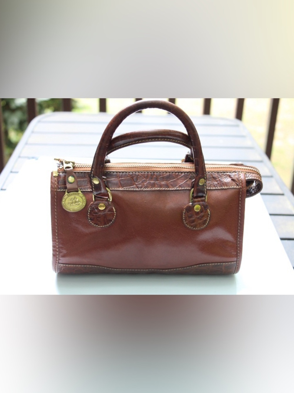 Vintage Brahmin small satchel bag